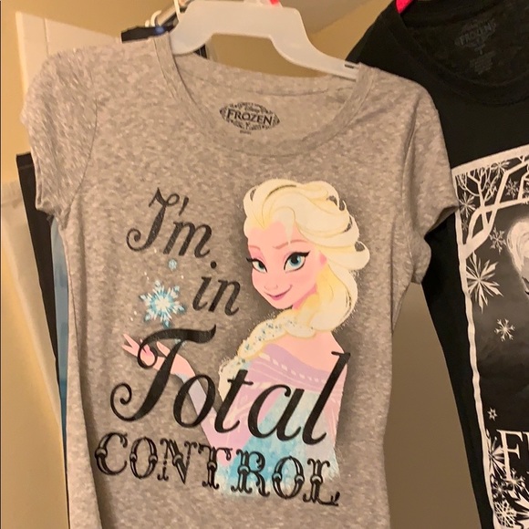 Three frozen shirts. (Elsa and Elsa and Anna) - Picture 1 of 3